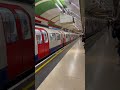 Awesome Baker Loo Line Tube Train Arrives at Piccadilly Circus Noise #londonunderground