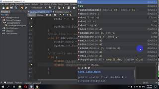 Java Program to Find Roots of a Quadratic Equation