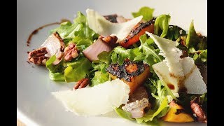 Balsamic Peaches and Goat Cheese Salad Recipe