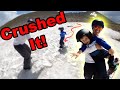 Toddler's First Time Summer Snowboarding! - (Season 4, Day 179)