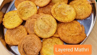 Layered Masala Mathri I खस्ता परतो वाली मठरी I Gujrati Farsi Puri I