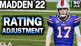 Madden 22 - QB Josh Allen Realistic Rating Adjustment 90 Ovr