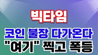 [빅타임] 코인 불장 다가온다! \