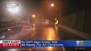 Checking on road conditions in New Jersey