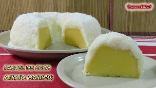 PASTEL DE COCO ATRAPA MARIDOS Hecho Sin Horno y en Licuadora más fácil imposible.