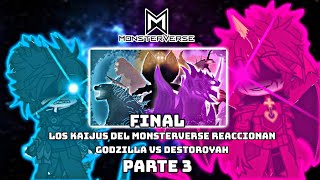 🐉Los Kaijus Del Monsterverse Reaccionan: Godzilla vs Destoroyah•☠️🔥|PARTE 3/3|🔥✨/FINAL/✨