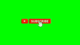 Green screen Animated Subscribe button and bell Icon Free download || No copyright