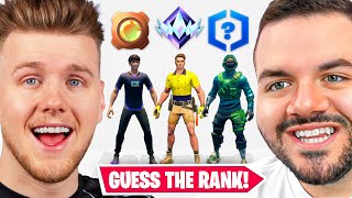 GUESS THE FORTNITE RANK vs Courage!