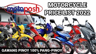 MOTOPOSH MOTORCYCLE UPDATED PRICE LIST 2022 | ANG BRAND NA GAWA NG PINOY