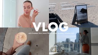 WEEKLY VLOG: end of summer days, Saturday reset, fall coffee order & beach pilates