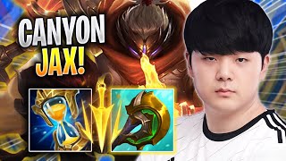 CANYON LITERALLY GOD MODE WITH JAX! - DK Canyon Plays Jax JUNGLE vs Kindred! | Season 2023