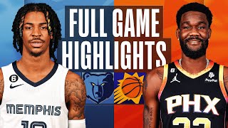 GRIZZLIES at SUNS | NBA FULL GAME HIGHLIGHTS | December 23, 2022