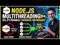Node.js is NOT Single-Threaded Anymore! (Worker Threads Tutorial) - FreeCodeStack