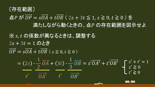 〔平面ベクトル〕点の存在範囲（調整タイプ）－オンライン無料塾「ターンナップ」－