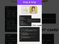 simple create drag-drop in html,css, javascript #css #html #vscode #javascript #webdevelopment