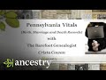 How to Find a Birth, Marriage or Death Record in Pennsylvania | Ancestry