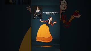Historically Accurate Disney Dresses #history #shorts