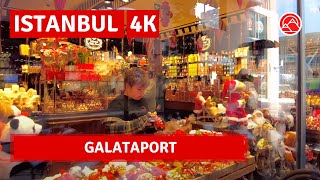 Galataport Istanbul 2022 19 December October Walking Tour|4k UHD 60fps