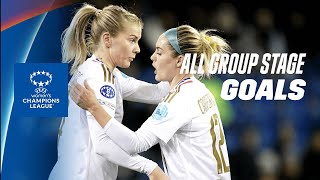 All Olympique Lyonnais Goals from the 2023/24 UWCL Group Stage