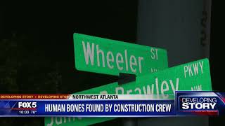 Human bones found by construction crew