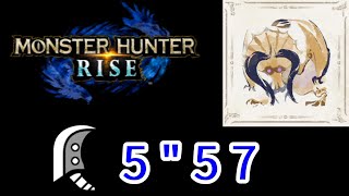 Monster Hunter Rise 魔物獵人崛起 集會7星角龍(拔刀大劍)5分57秒