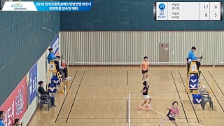 (진말초) 권나영 vs (자양초) 이서진_여초6 개인전 64강[2018 한국초등학교배드민턴연맹 회장기 대회]