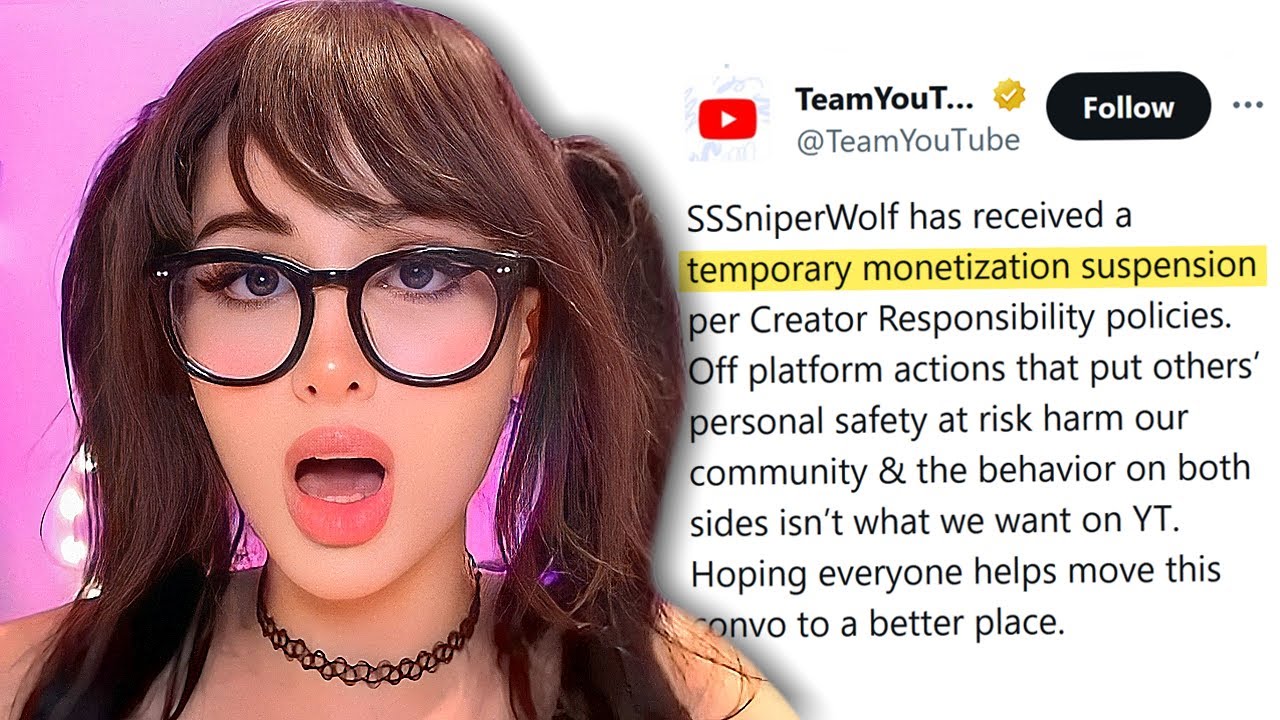 Youtube Responded To The Sssniperwolf Situation Youtube