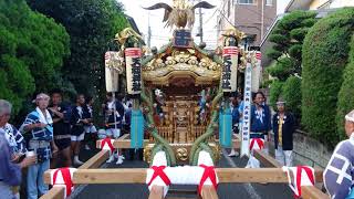 令和元年　世田谷区＜中町天祖神社＞例大祭宵宮　宮神輿＝宮入道中 宮入・着與