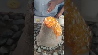 EPIC Volcano Eruption Model 🤯 🌋 | Easy School Project Science! #shorts