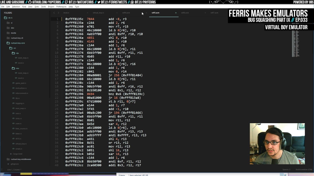 Ferris Makes Emulators Ep 033 Bug Squashing Part Ix Youtube