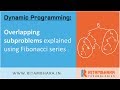 Overlapping subproblems explained using Fibonacci series example