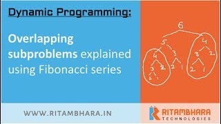 Overlapping subproblems explained using Fibonacci series example