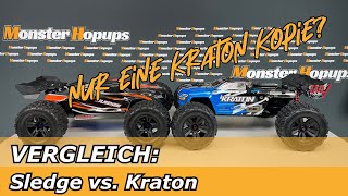 Vergleich Traxxas Sledge vs. Arrma Kraton - Ist der Sledge mehr als eine Kopie?