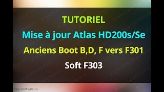 boot f301 pour atlas hd 200s