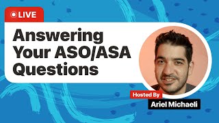 LIVE: Expert Answers Your App Store Optimization #ASO Questions