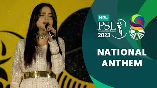 The national anthem of Pakistan sung by Aima Baig 🇵🇰 | HBL PSL 8 | MI2T