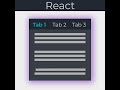 How to Build Your own Tab Component | React