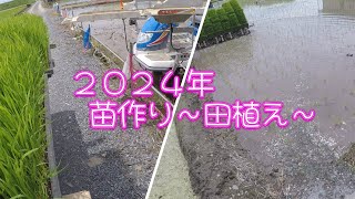 水稲農家・田植え編。2024年最後。見てくれてありがとう。