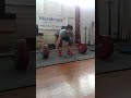 145kg clean and jerk in training