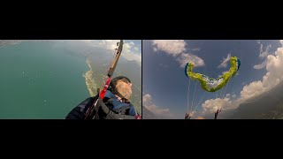 Intense SIV training experience - paragliding over beautiful Lago di Garda in Italy