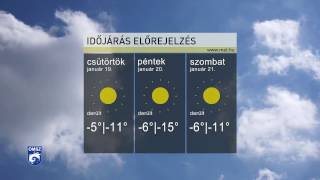 Időjárás- és hójelentés 2017.01.18.