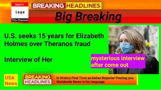 Big BREAKING ||Elizabeth Holmes Interview After 15 years prison | US NEWS LIVE