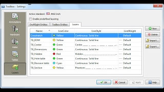 DraftSight 2017: Predefined Layer Support