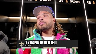 Tyrann Mathieu on recommitting to team | Saints-Broncos Postgame | 2024 NFL Week 7