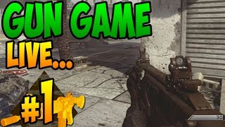 "CLOSE GAME!" - Gun Game LIVE w/ RaidAway #1! (Call of Duty: Ghosts)