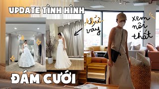 Đi thử váy cưới với mình và UPDATE tình hình chuẩn bị đám cưới || PhuongHa