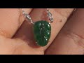 gia grade a imperial jade carving imperial green jade 18k wg burma