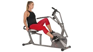 Sunny Health \u0026 Fitness SF-RB4936 - Best Cross Trainer Magnetic Recumbent Bike Under $400