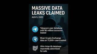 Massive Data Leaks Cybersecurity Telegram Ohio Databreach Cyberattack