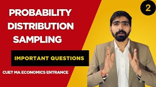 Probability,Distribution,Sampling,Hypothesis Testing Important Questions for CUET MA Economics